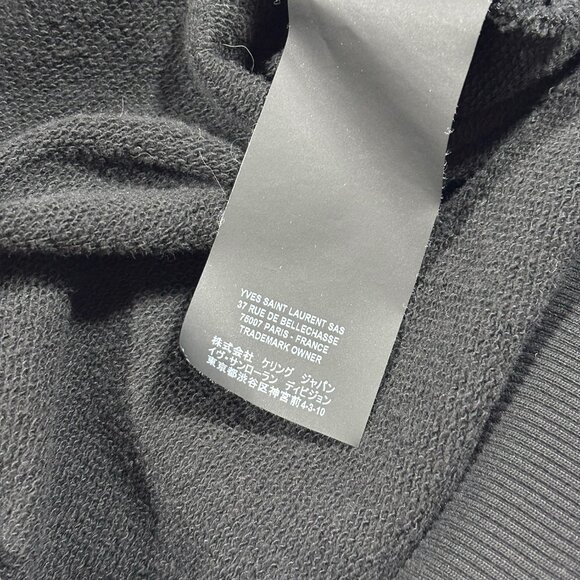 Saint Laurent Rive Gauche Logo Hoodie Black Size S 2019 - Picture 7 of 7